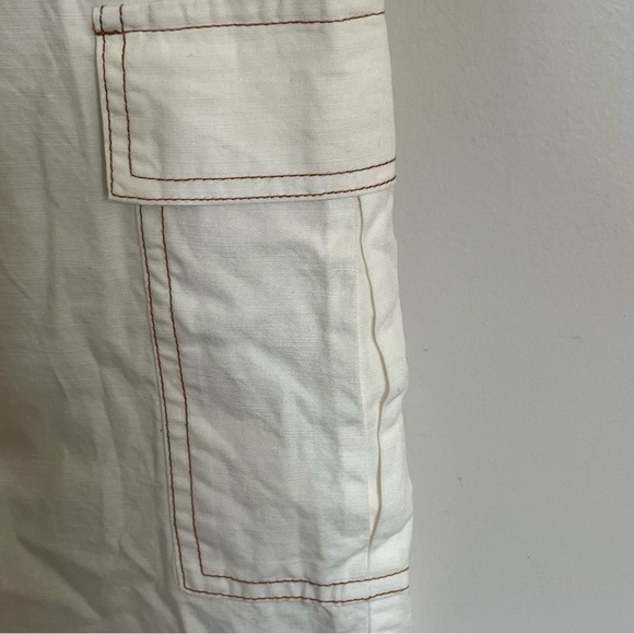 Girls' Art Class High-Rise Wide Leg Jeans White Contrast Stitching Size Large 10 - Picture 11 of 11